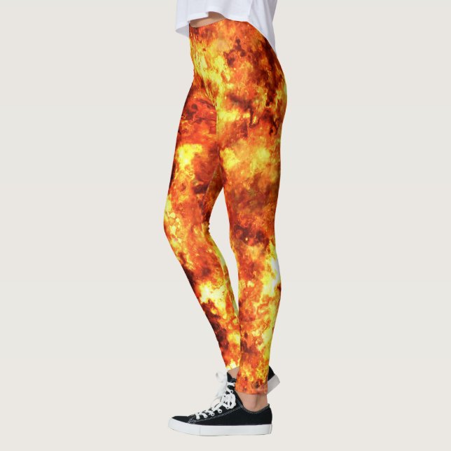 Red hot fire leggings (Left)