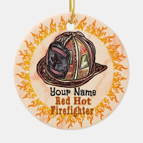 Red Hot Firefighter ornament