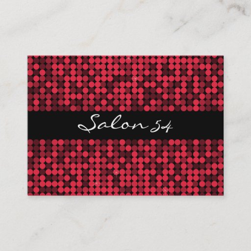 Customizable Red Hot Glam Business Card