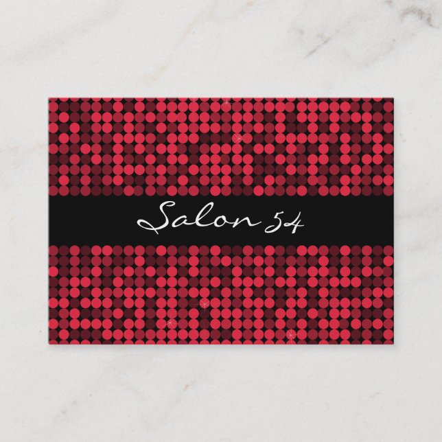 Red Hot Glam Business Card (Front)