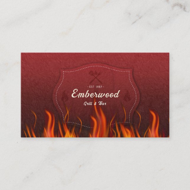 Red Hot Grill Business Card (Front)