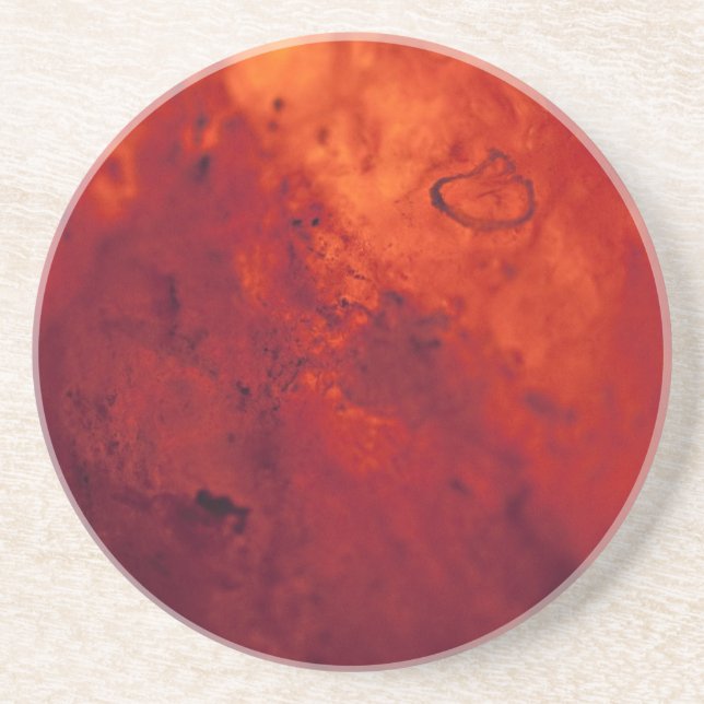 Red Hot Lava Drink Coaster (Front)