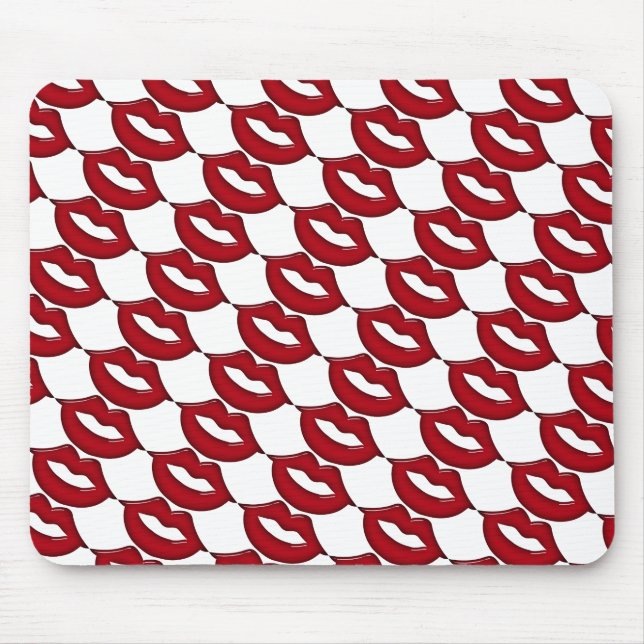 Red Hot Lips Commuter Mouse Pad (Front)
