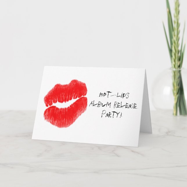 Red Hot Lips I Invitation (Front)