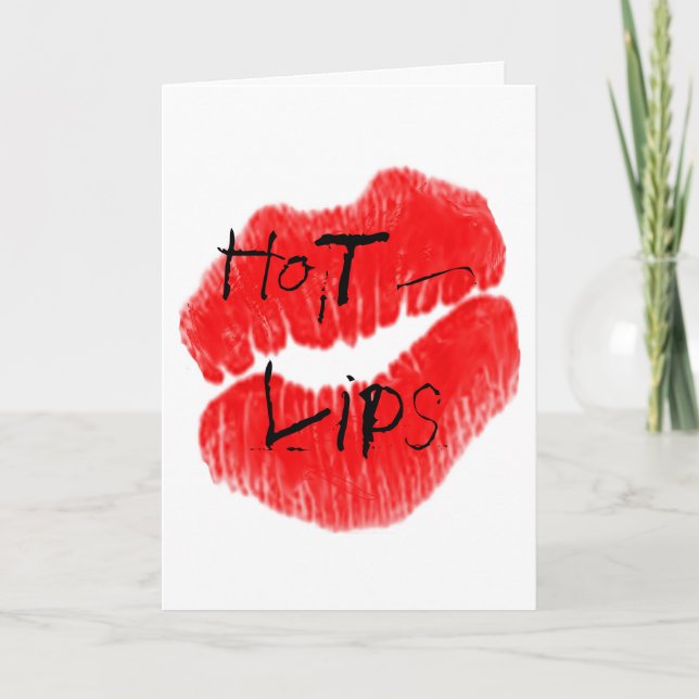 Red Hot Lips V Invitation (Front)