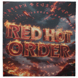 Red Hot Order Cloth Napkin