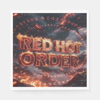 Red Hot Order Napkins