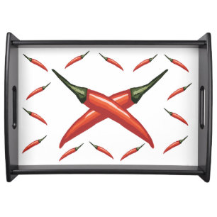 Red Hot pepeprs Serving Tray