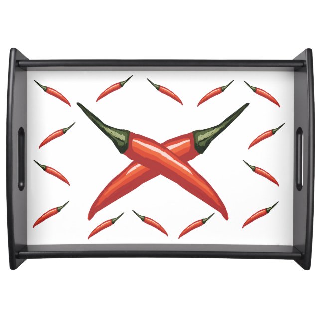 Red Hot pepeprs Serving Tray (Front)