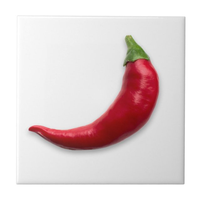 Red hot pepper ceramic tile (Front)