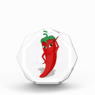 Red Hot Pepper Diva Acrylic Award