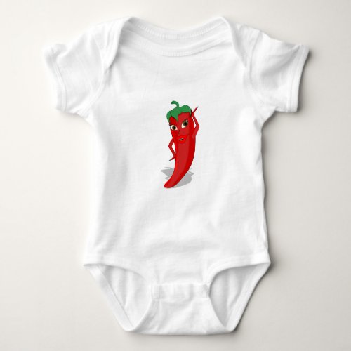 Red Hot Pepper Diva Baby Bodysuit