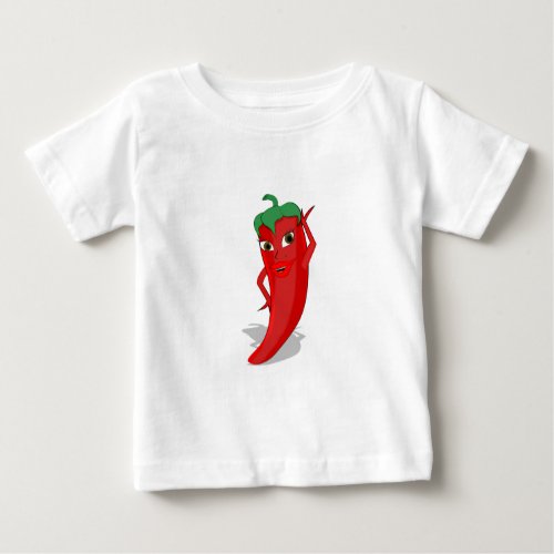 Red Hot Pepper Diva Baby T_Shirt