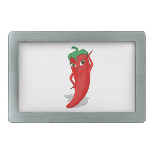 Red Hot Pepper Diva Belt Buckle