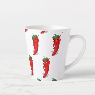 Red Hot Pepper Diva Classic Latte Mug
