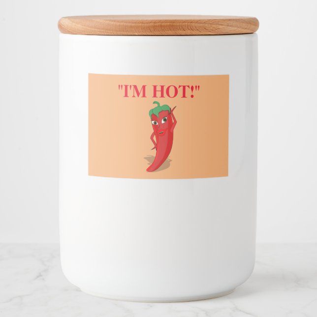 Red Hot Pepper Diva Food Label (Front)
