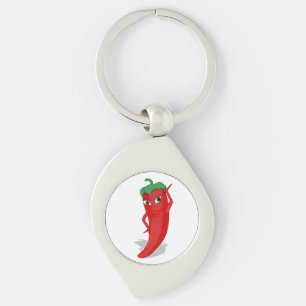 Red Hot Pepper Diva Keychain