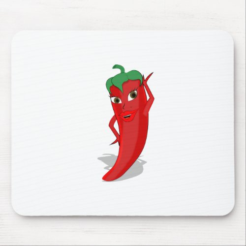 Red Hot Pepper Diva Mouse Pad