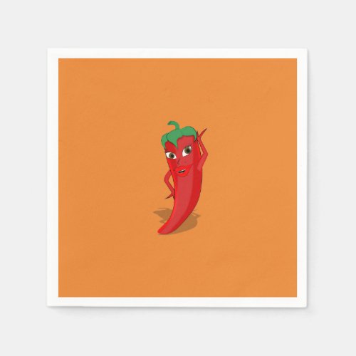 Red Hot Pepper Diva Napkins