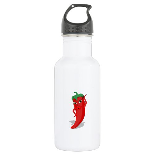 Red Hot Pepper Diva Stainless Stainless Steel Water Bottle