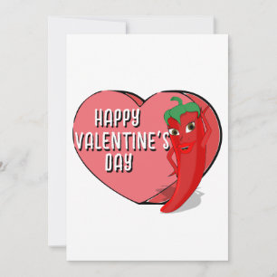 Red Hot Pepper Diva Valentines Invitation