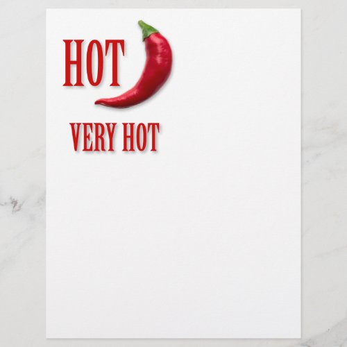 Red hot pepper flyer