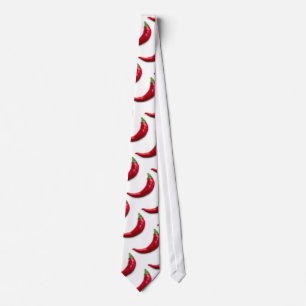 Red hot pepper neck tie