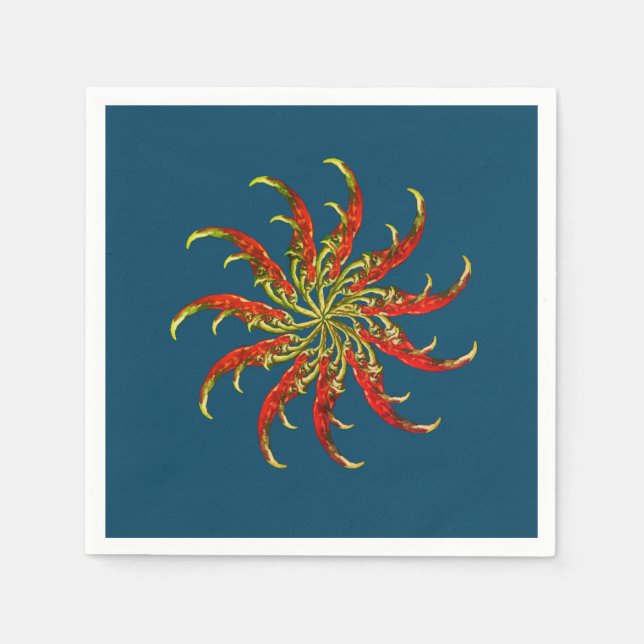 Red Hot Peppers  Napkins (Front)