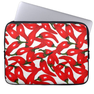 Red Hot Peppers Spicy Laptop Sleeve