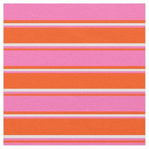 Red, Hot Pink, and Light Cyan Stripes Pattern Fabric
