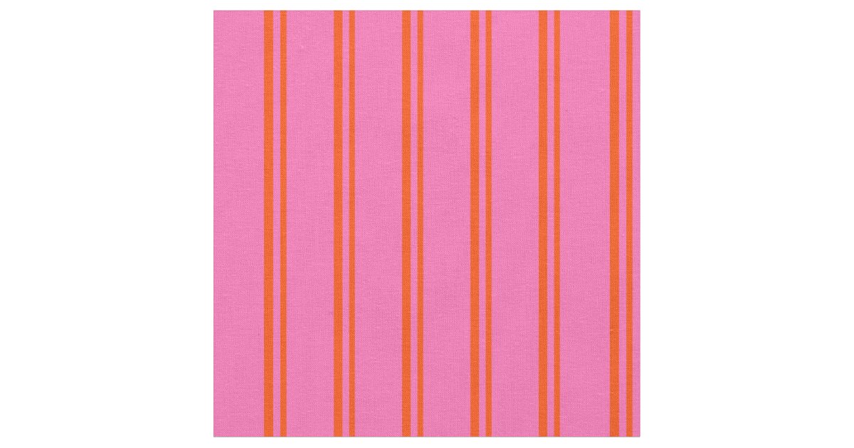 Red & Hot Pink Pattern Fabric | Zazzle.com