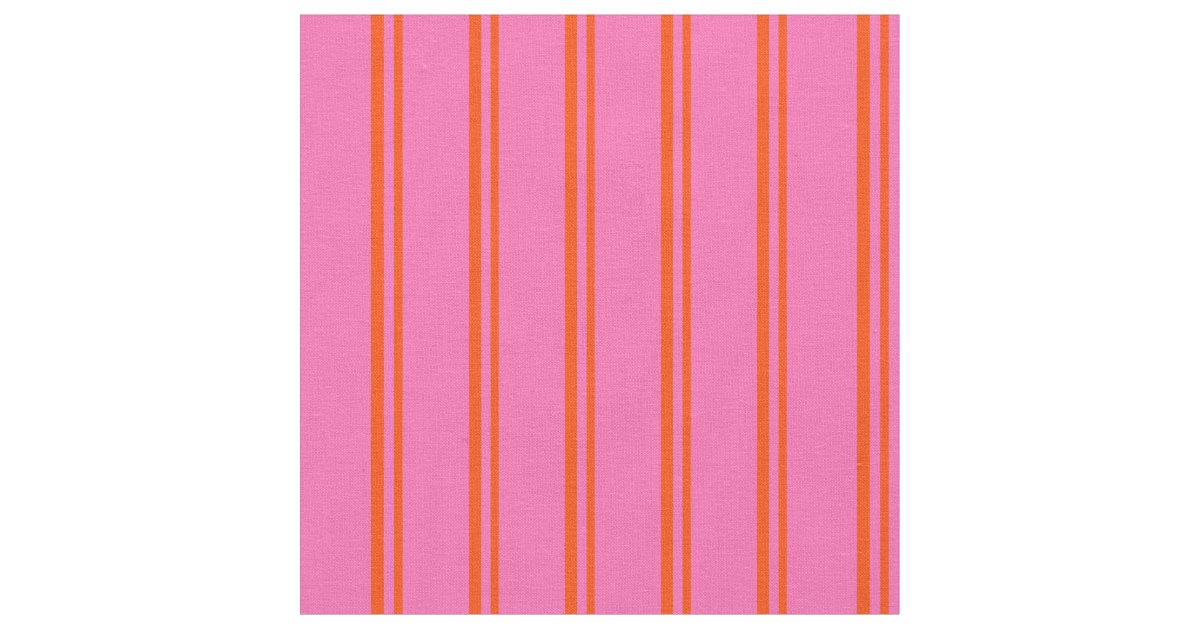 Red & Hot Pink Pattern Fabric | Zazzle.com