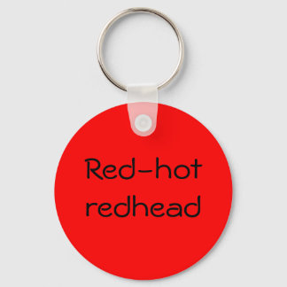 Red-hot redhead keychain