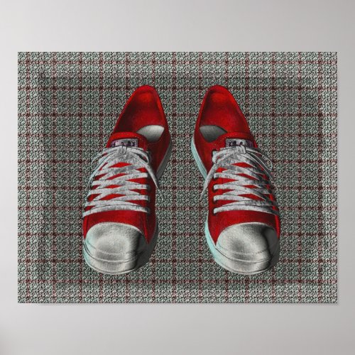 Red Hot Sneakers Poster