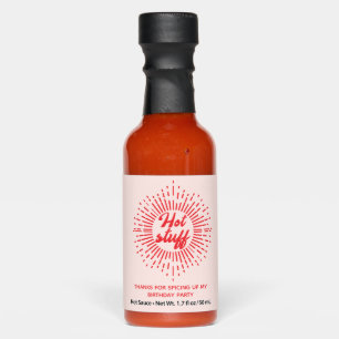 Red Hot Stuff Party Favor Idea Custom Hot Sauce