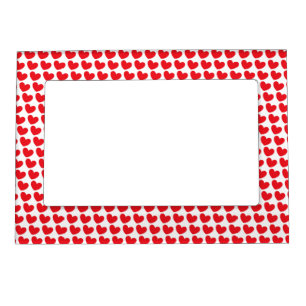 Red Hot Valentine Hearts Magnetic Frame