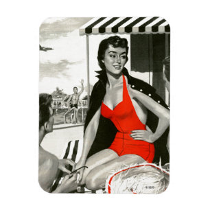 Red Hot Woman Magnet