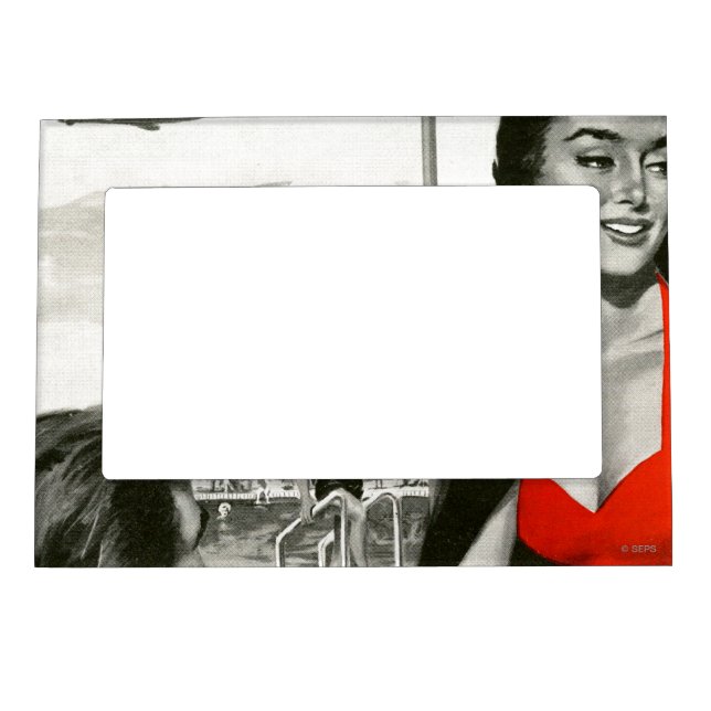 Red Hot Woman Magnetic Picture Frame (Front)