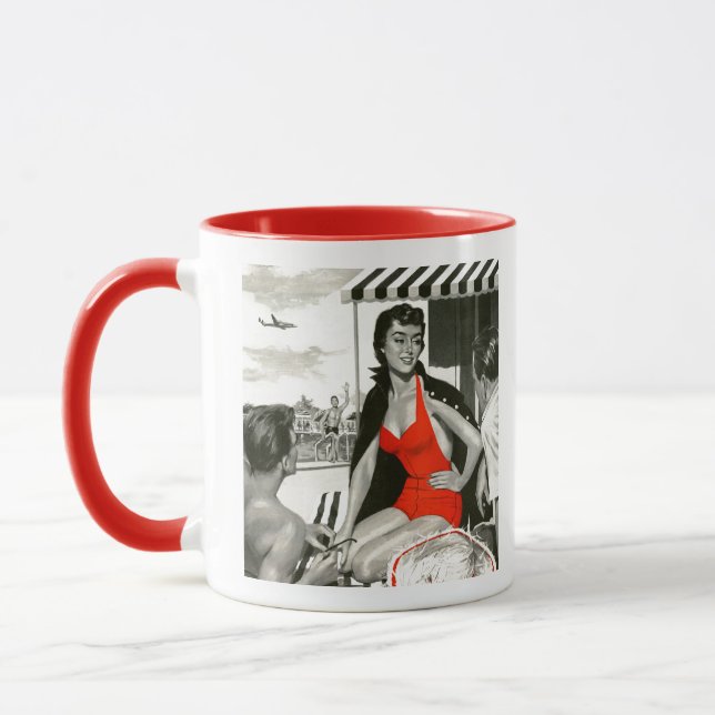 Red Hot Woman Mug (Left)