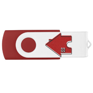 Red House customizable Realtor flash drive
