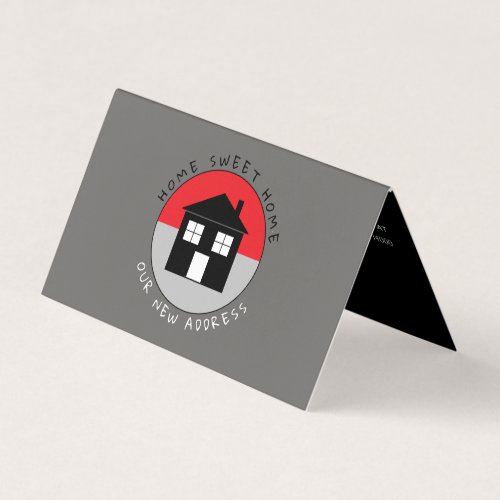 Red House Logo Change of Address Card