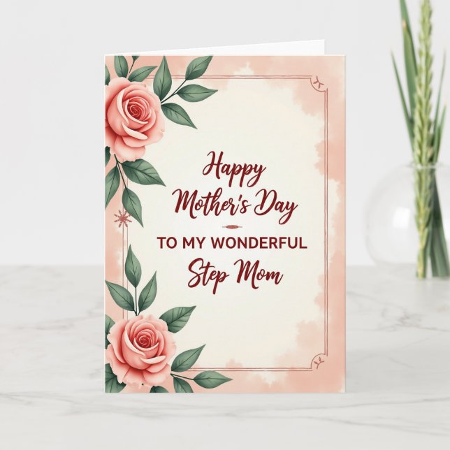 Red Hue Mothers Love Card (Front)