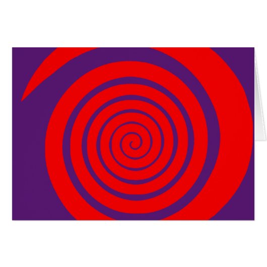 red hypnotic spiral image cards (Front Horizontal)