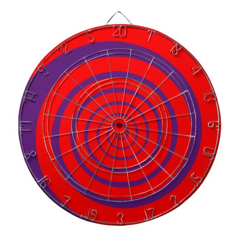 red hypnotic spiral image dart board