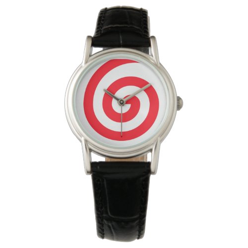 Red Hypnotizing Spiral Watch