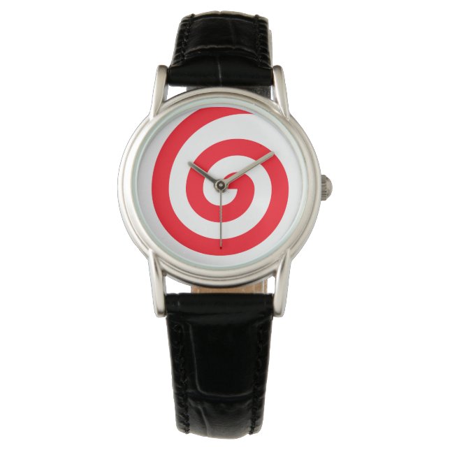 Red Hypnotizing Spiral Watch (Front)