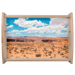 Red I Love You in the World Serving Tray