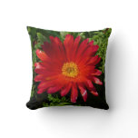 Red Ice Flower Colorful Carpet Plant Throw Pillow