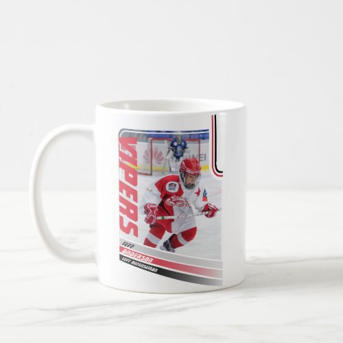 Red Ice Hockey Custom Player Coffee Mug