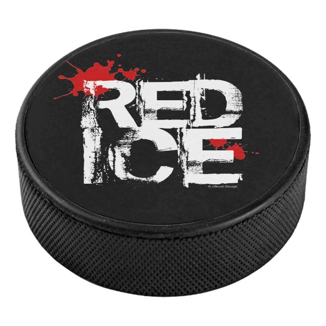 Red Ice Hockey Puck (3/4)
